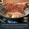 Ninja NeverStick Ceramic Pro 10.25" Fry Pan, Non-Stick Pan, PTFE Free, Ceramic Coated, Stainless Steel Handle, Stove to Oven Safe to 660°F, All Stovetops & Induction Compatible, Black, CW30026BK - Image 2