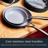 Ninja NeverStick Ceramic Pro 10.25" Fry Pan, Non-Stick Pan, PTFE Free, Ceramic Coated, Stainless Steel Handle, Stove to Oven Safe to 660°F, All Stovetops & Induction Compatible, Black, CW30026BK - Image 4