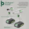 Greenworks 24V MAX Cordless Brushless Drill + Impact Combo Kit, (2) 2.0Ah Batteries, (1) Charger, and Bag Included - Image 3