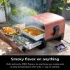 Ninja Woodfire Outdoor Pizza Oven, 8-in-1 Portable Electric Roaster Oven, Heats up to 700°F, 5 Artisan Pizza Settings, Integrated BBQ Smoker Box, Includes Flavored Wood Pellets, Terracotta Red - Image 3